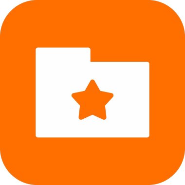 Yıldız Dizini simgesi arkaplanda izole edildi