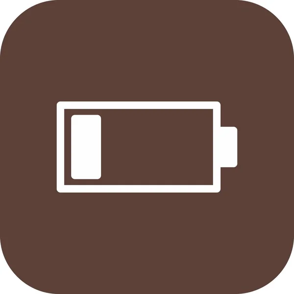 Battery Low icon isolated on background — Stock Vector