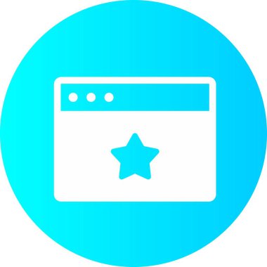 Yıldız Tarayıcı simgesi arkaplanda izole edildi