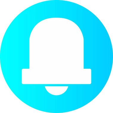 Zil simgesi arkaplanda izole edildi