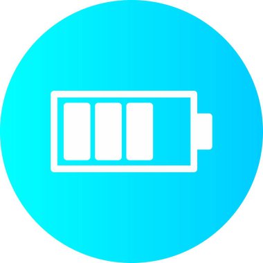 Arka planda pil simgesi izole edildi 