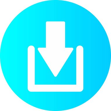 Arkaplanda aşağı doğru ok simgesi izole edildi 