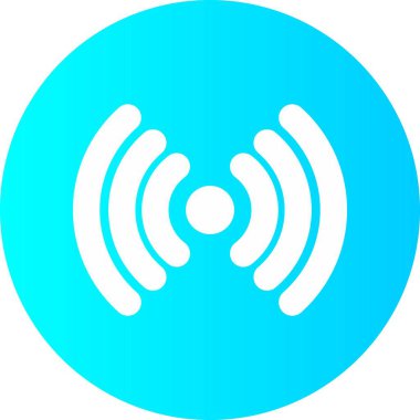 Arkaplanda hava indirme sinyali simgesi izole edildi