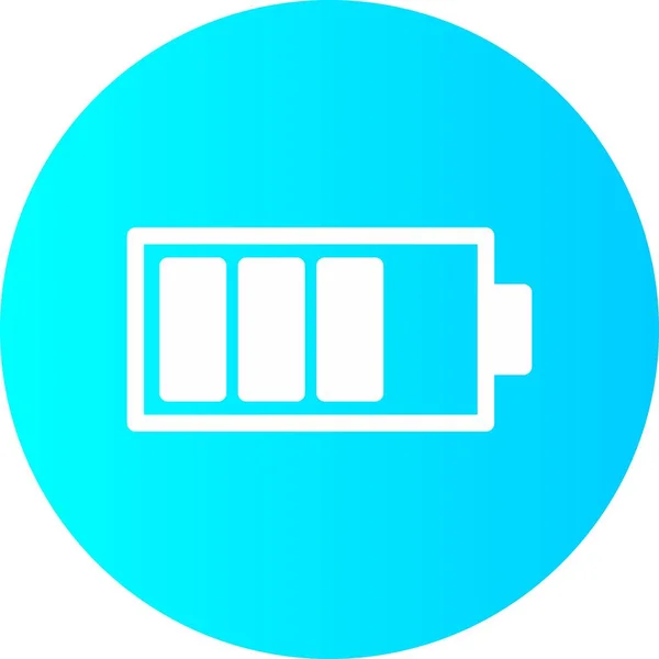 Icône batterie isolée en arrière-plan — Image vectorielle