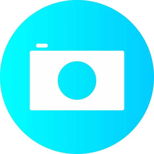 Camerasymbool geïsoleerd op achtergrond — Stockvector