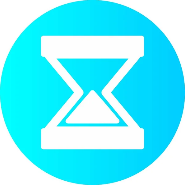 Icono de vidrio de hora aislado en el fondo — Vector de stock