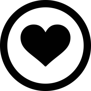 Arkaplanda kalp simgesi izole edildi