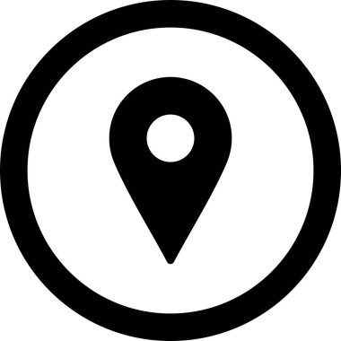 Arkaplanda konum simgesi izole edildi