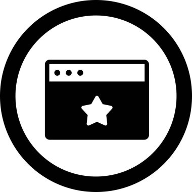 Yıldız Tarayıcı simgesi arkaplanda izole edildi