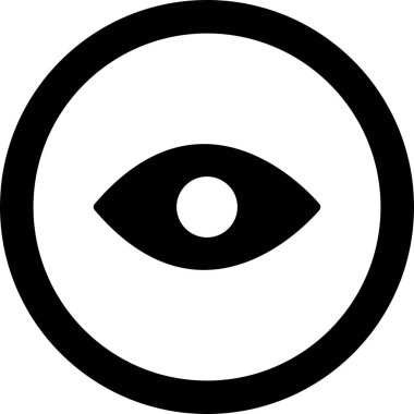 Arkaplanda göz simgesi izole edildi