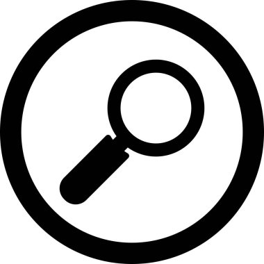 Arkaplanda arama simgesi izole edildi