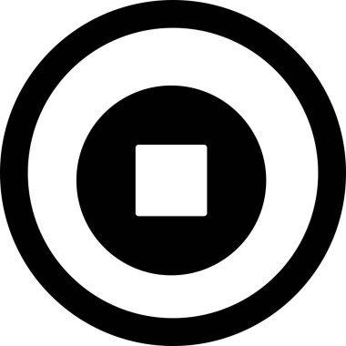 Arkaplanda izole edilmiş simgeyi durdur