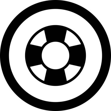 Arka planda yüzme tüpü simgesi izole edildi