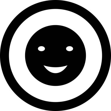 Arka planda izole edilmiş gülümseme simgesi