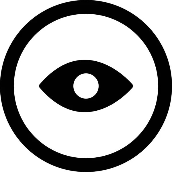 Ícone de olho isolado no fundo — Vetor de Stock