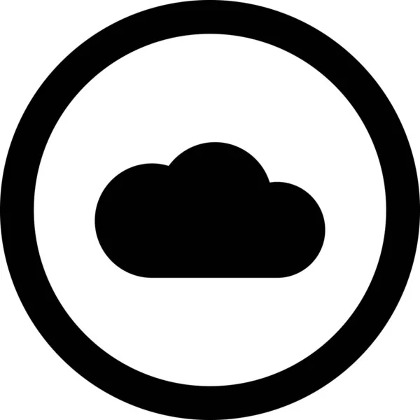 Icono de nube aislado en el fondo — Archivo Imágenes Vectoriales