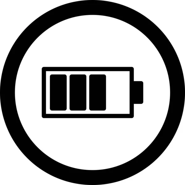 Battery icon isolated on background — 스톡 벡터