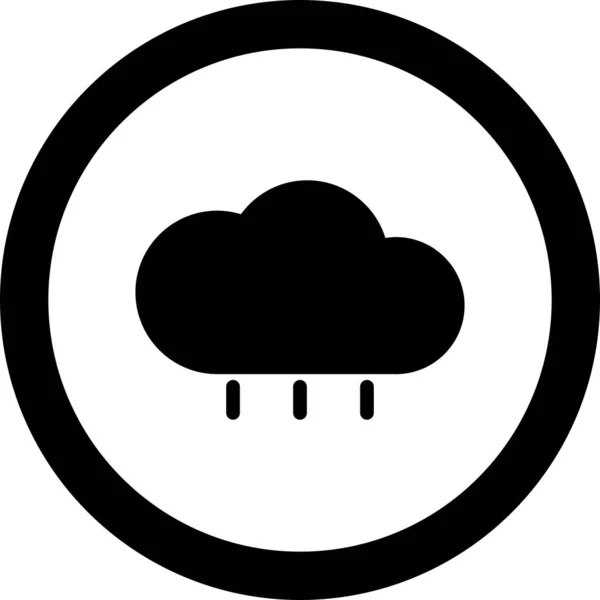 Icono de lluvia aislado sobre fondo — Archivo Imágenes Vectoriales