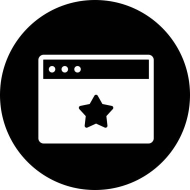 Yıldız Tarayıcı simgesi arkaplanda izole edildi