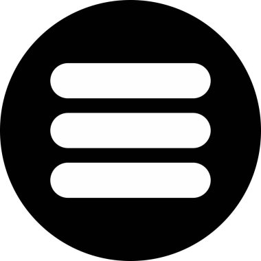 Arkaplanda menü simgesi izole edildi