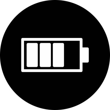 Arka planda pil simgesi izole edildi 