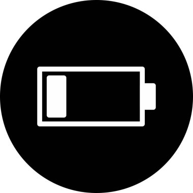 Pil Düşük simgesi arkaplanda izole edildi