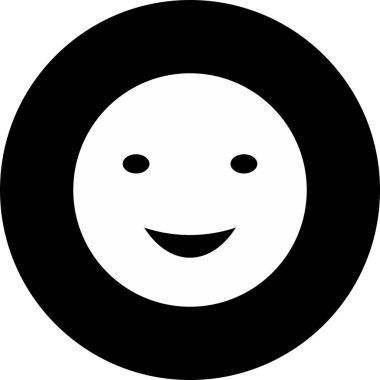 Arka planda izole edilmiş gülümseme simgesi