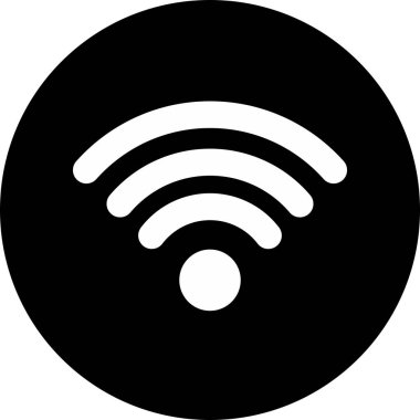 Kablosuz Sinyal simgesi arkaplanda izole edildi 