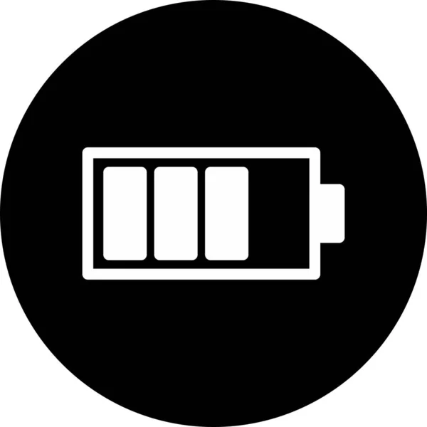 Icône batterie isolée en arrière-plan — Image vectorielle