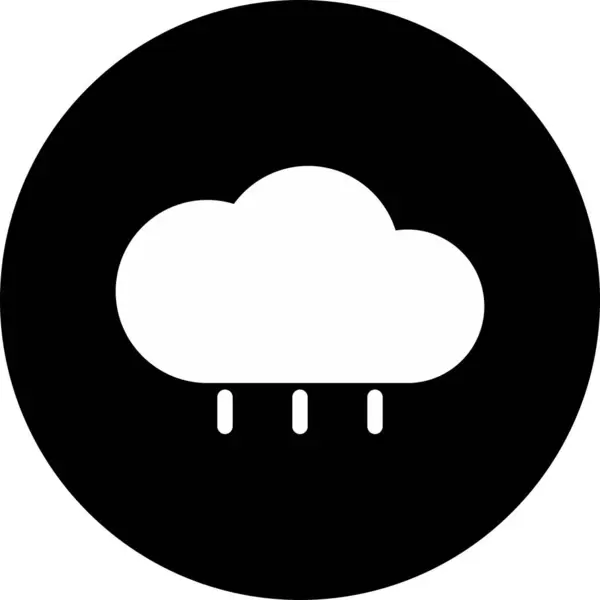 Icono de lluvia aislado sobre fondo — Archivo Imágenes Vectoriales