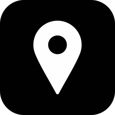 Arkaplanda konum simgesi izole edildi