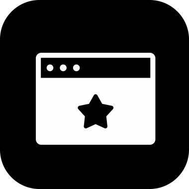 Yıldız Tarayıcı simgesi arkaplanda izole edildi