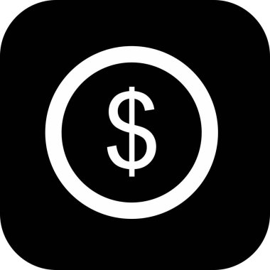 Bozuk para simgesi arkaplanda izole edildi