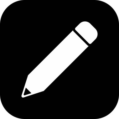 Kalem simgesi arkaplanda izole edildi