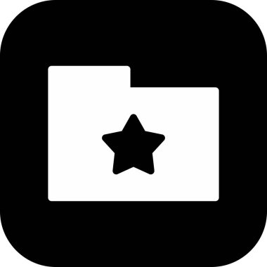 Yıldız Dizini simgesi arkaplanda izole edildi