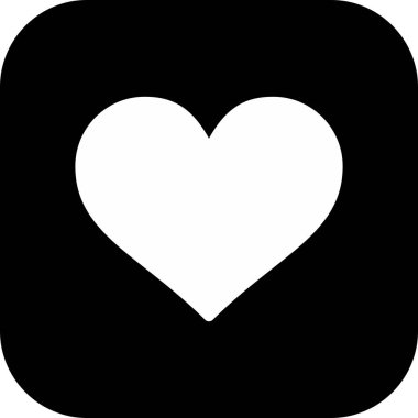 Arkaplanda kalp simgesi izole edildi