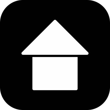 Arkaplanda ev simgesi izole edildi