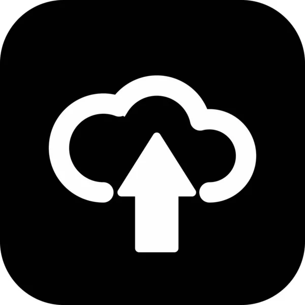 Uploading Cloud icon isolated on background — 스톡 벡터