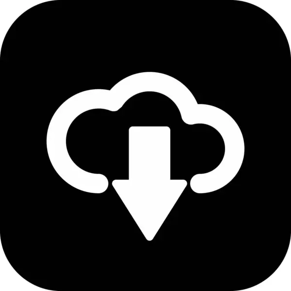 Downloading Cloud icon isolated on background — 스톡 벡터