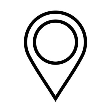 Web uygulama arayüzünde kullanılacak beyaz arkaplan üzerindeki konum simgesi. Ayrıca seyahat ve turizm sektöründe de kullanılabilir..