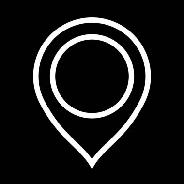 Web uygulama arayüzünde kullanılacak Siyah Konum Simgesi. Ayrıca seyahat ve turizm sektöründe de kullanılabilir..