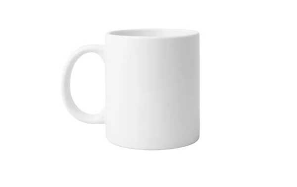 Taza Cerámica Blanca Corta —  Fotos de Stock