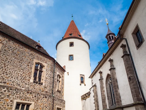 Wielki wieża zamek Krivoklat w Republice Czeskiej — Zdjęcie stockowe