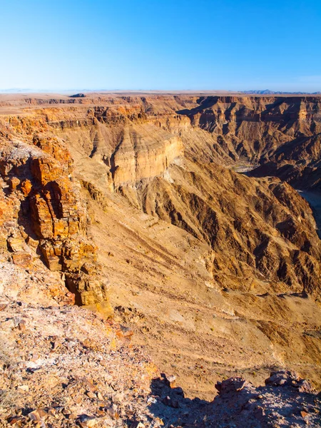 Pesce canyon fiume in Namibia — Foto Stock