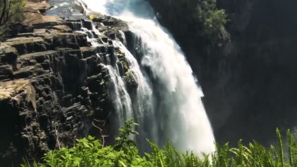Victoria Falls detay — Stok video