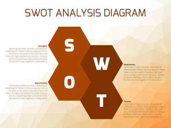 SWOT бізнес інфографіки — стоковий вектор