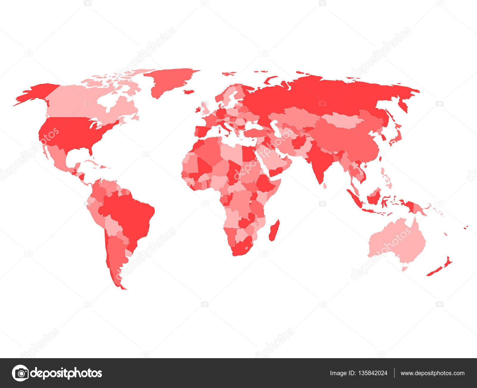 Carte Du Monde Avec Noms Des Pays Souverains Et Des Grands