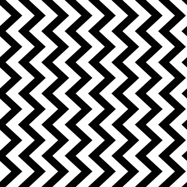 Verticale zigzag chevron naadloze patroon achtergrond in zwart-wit. Retro vintage vector design — Stockvector