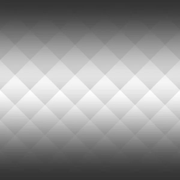 Abstract background of squares in diagonal arrangement. Two side horizontal gradient. Monochrome, black and white vector illustr — Stock Vector