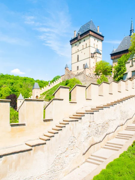 Medieval gothic royal castle Karlstejn, Czech Reoublic — Stock Photo, Image
